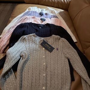 Polo by Ralph Lauren Women's Cable-Knit Cardigan - Gray